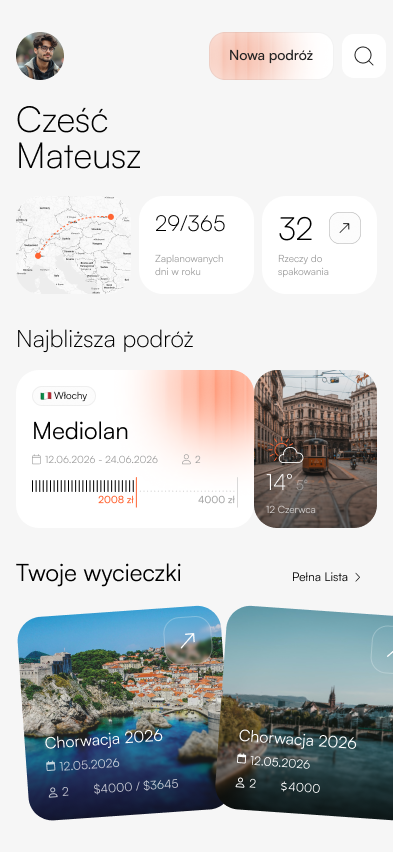 Ekran główny Triplanera
