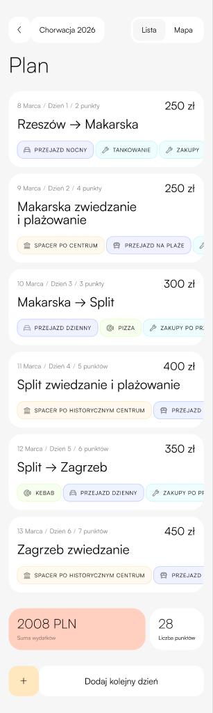 Zbierajcie inspiracje i ułóżcie dni jednym ruchem.